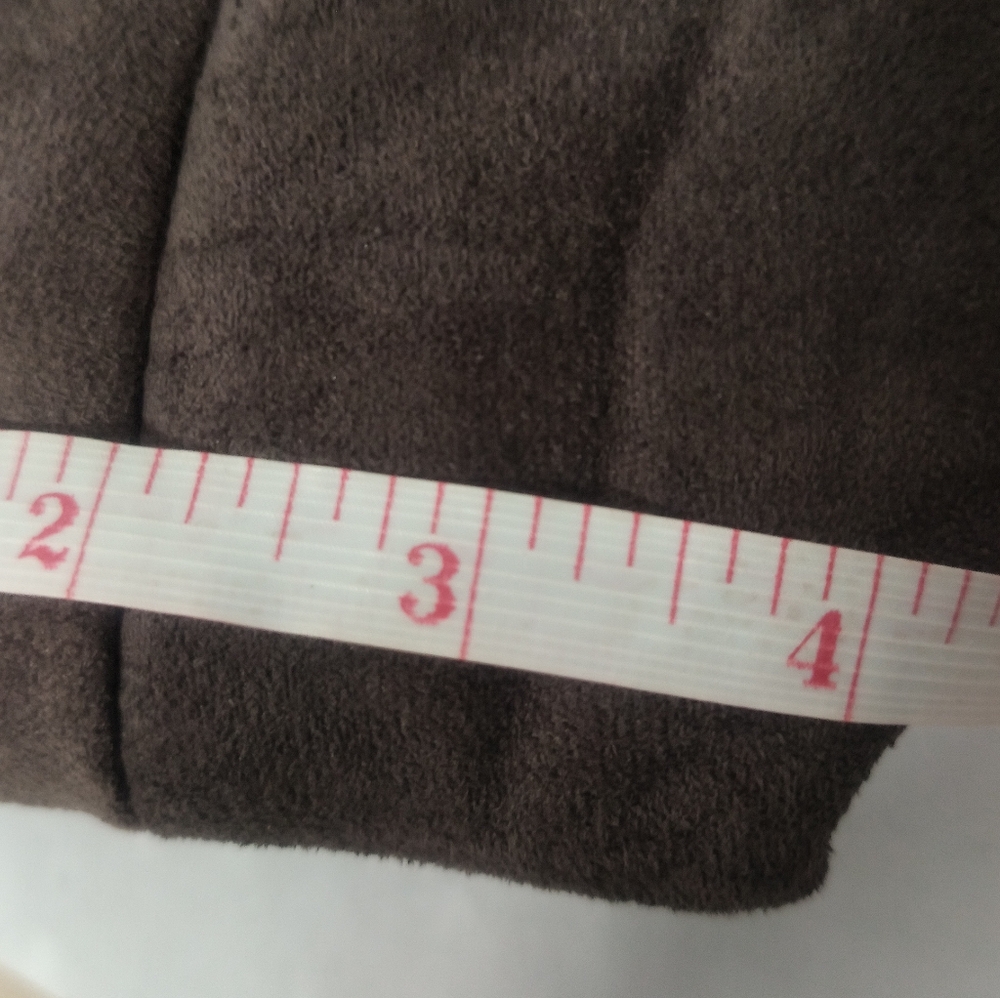 Bella Russo / Faux Suede Brown Bag / NWOT - Picture 13 of 14